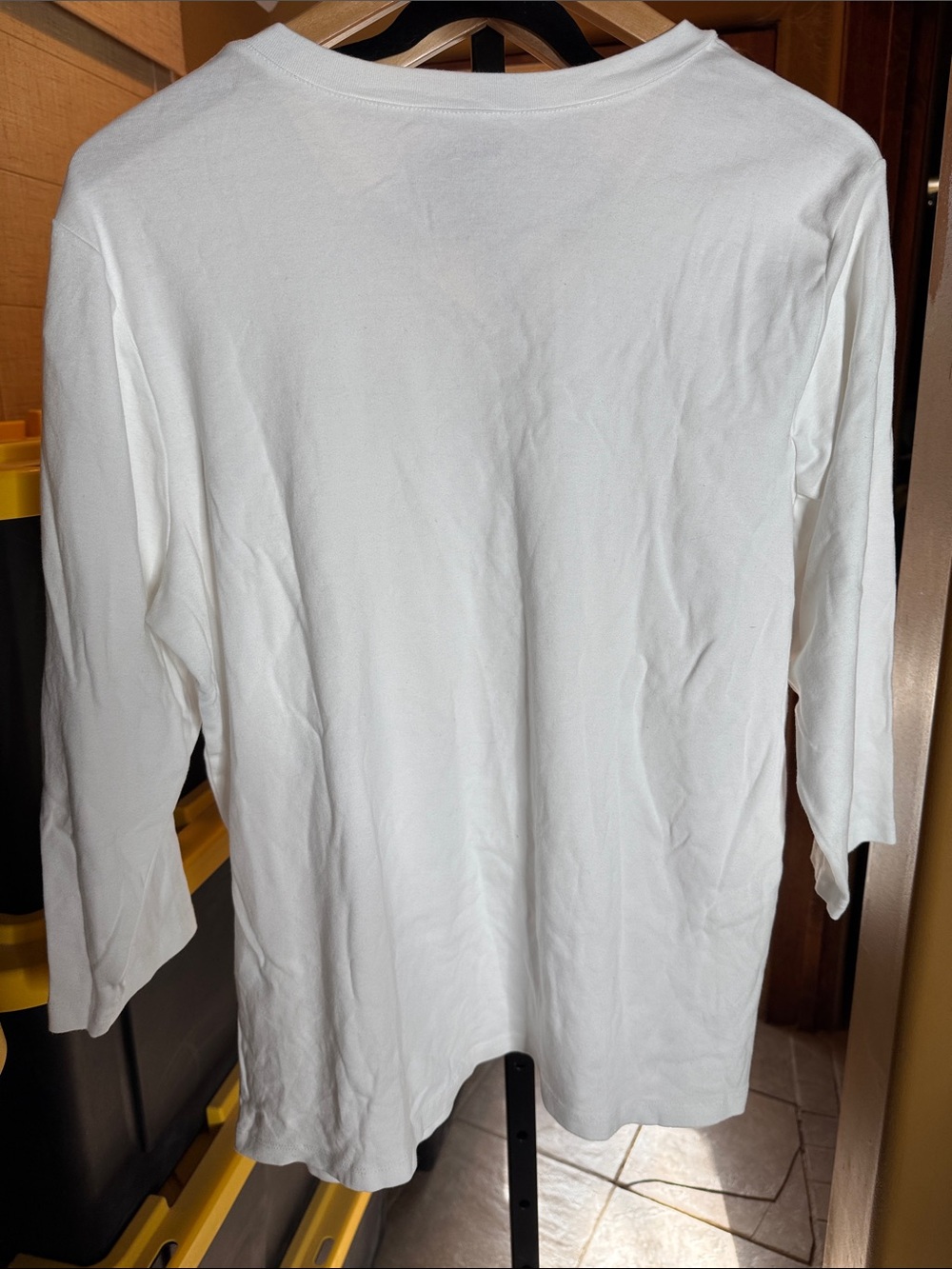 Chico’s White V-Neck 3/4 Sleeve Perfect Tee Size 4 XXL 20/22 - Picture 9 of 9